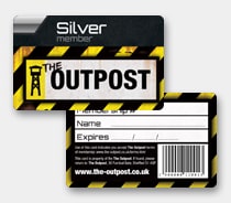 Plastic Membership Card Printing - The "Outpost" used as an example of previous work